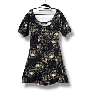 Disturbia Cream Puff Sleeve Mini Dress